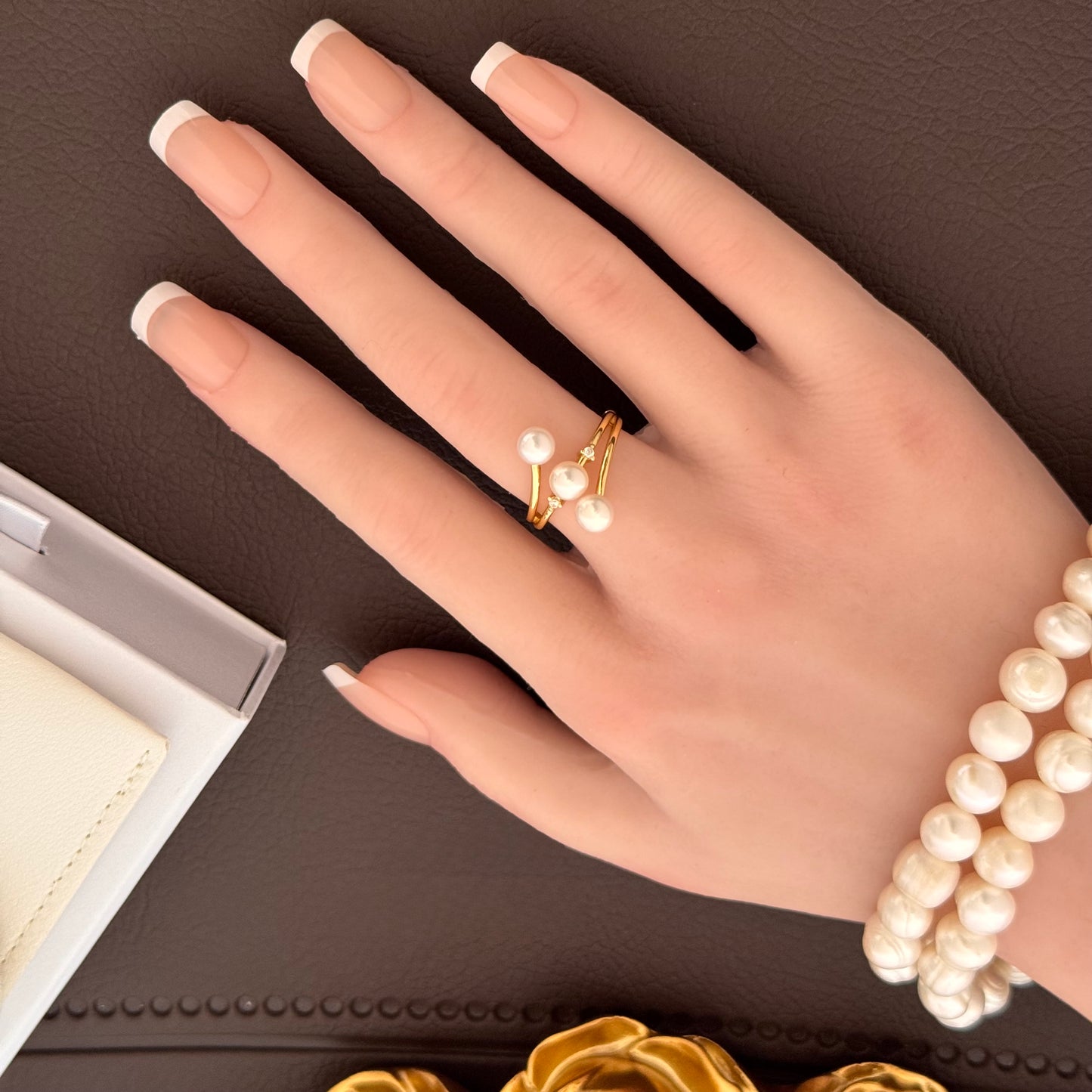 Triple Freshwater Pearl Adjustable