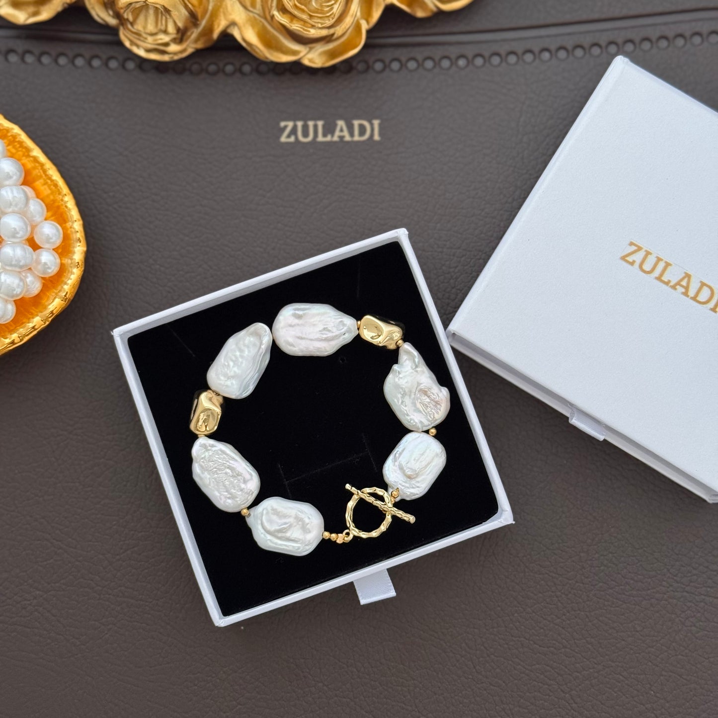 Baroque Freshwater Pearl Statement Bracelet