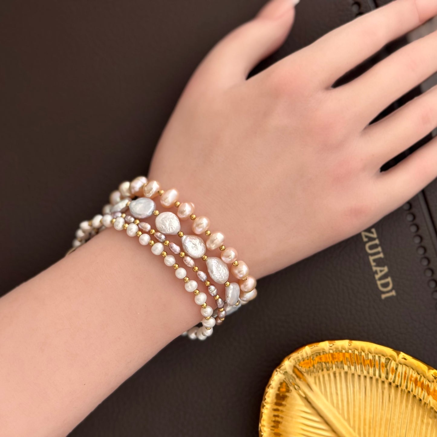 Multi-Strand Freshwater Pearl Bracelet