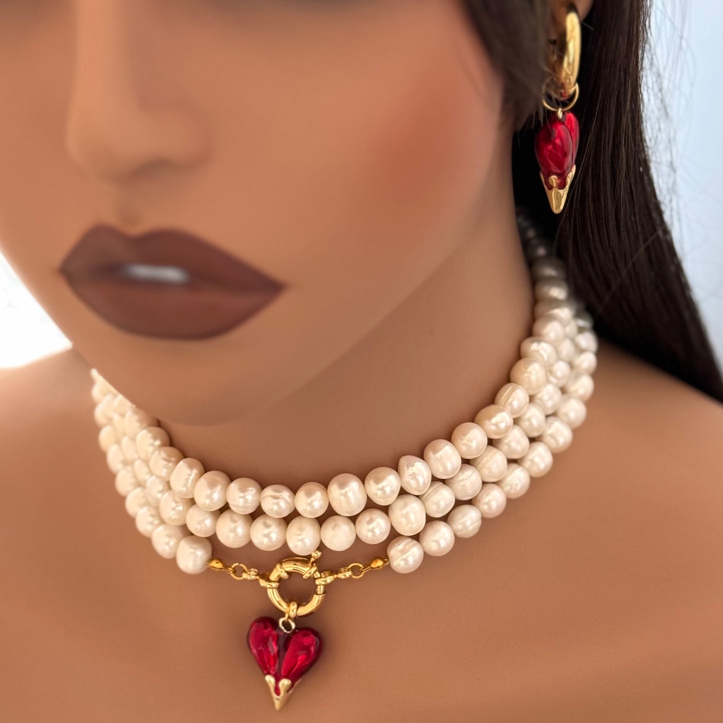 Amour Grande Pearl Necklace Set