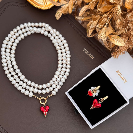 Amour Grande Pearl Necklace Set