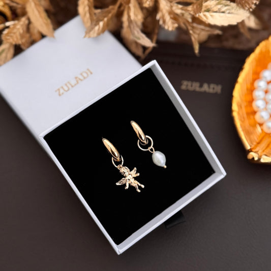 Aurelia Angel Pearl Earrings
