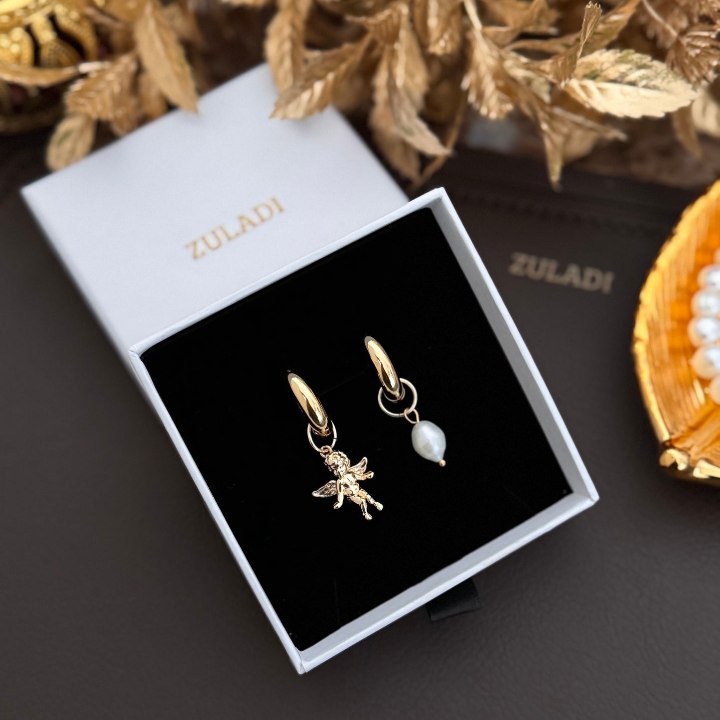 Aurelia Angel Pearl Earrings