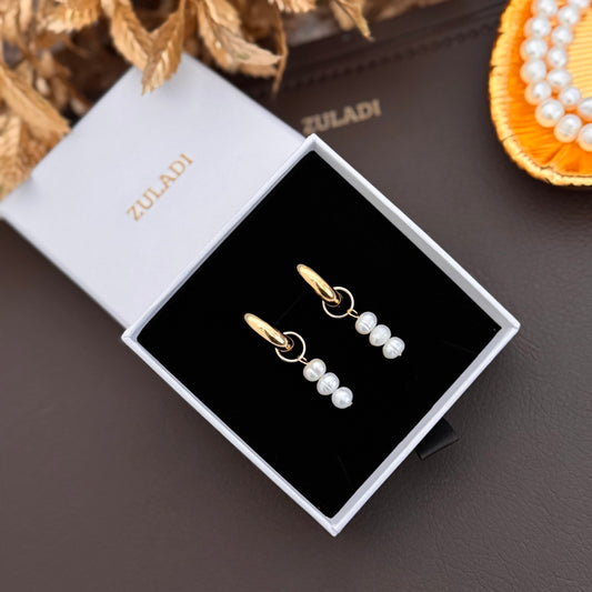 Luna Pearl Drop Earrings