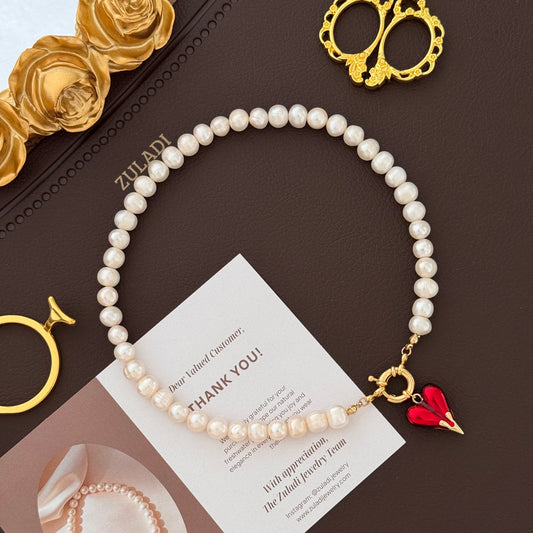 Amour Pearl Choker Necklace