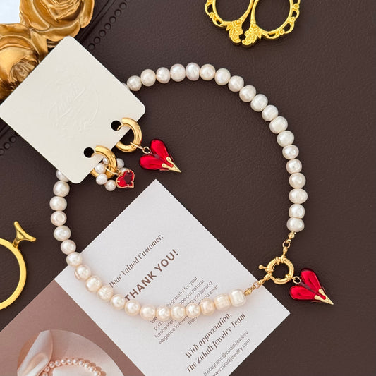 Amour Pearl Choker Necklace set