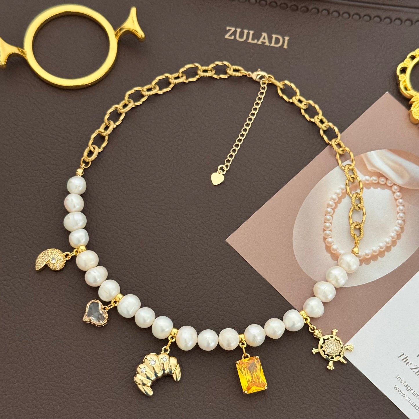 Croissant d’Or Pearl Necklace