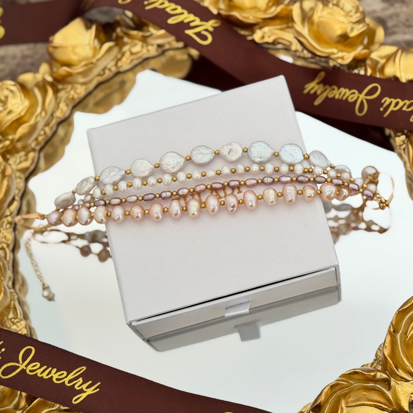 Multi-Strand Freshwater Pearl Bracelet